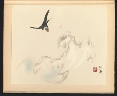 Zwaluw en golven