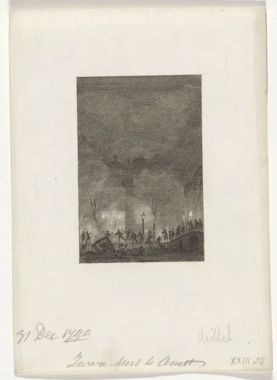 Zware mist te Amsterdam, 1790
