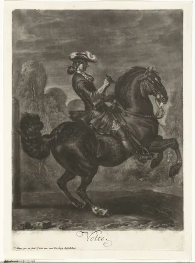 Zwart steigerend paard