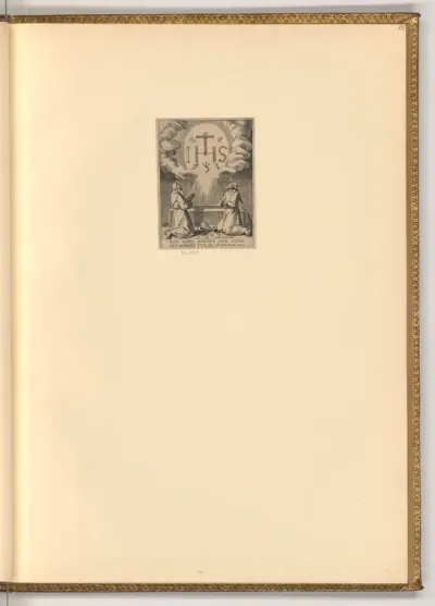 Zwei Kapuziner in der Anbetung des allerheiligsten Namens Jesu