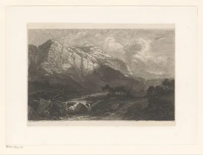 Zwitsers berglandschap met een rivier