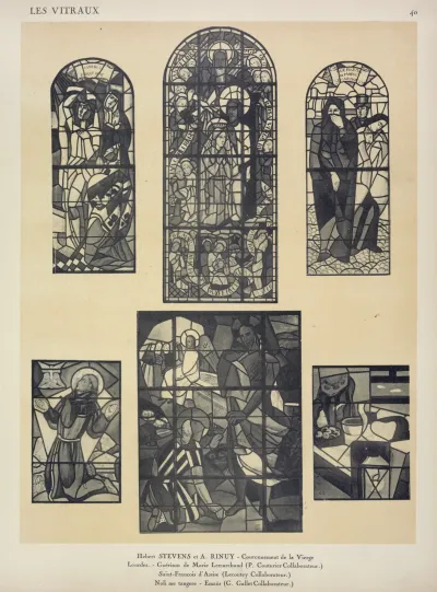 1 Lourdes 2 Couronnement De La Vierge 3 Guerison De Marie Lemarchand 4 Saint Francois D Assise