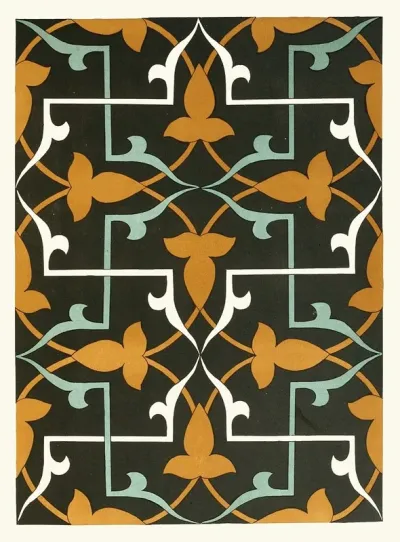 18 Plates Of Ornamental Tiles From The Afghan Boundary Commission Pl 14