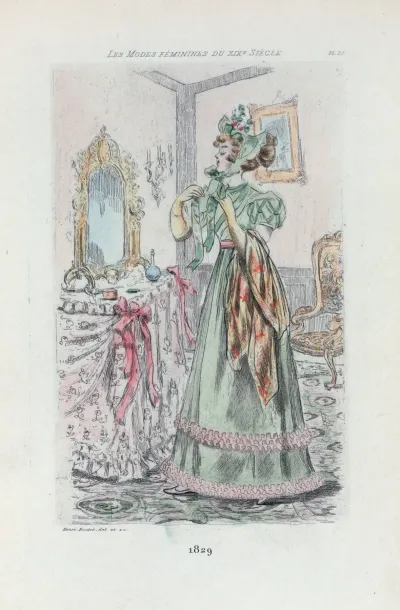 1829 Womens Fashion In Nineteenth Century Paris