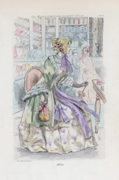 1850 Womens Fashion In Nineteenth Century Paris