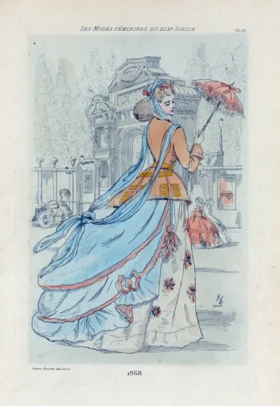 1868 Womens Fashion In Nineteenth Century Paris