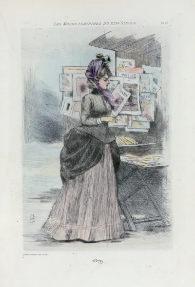 1879 Womens Fashion In Nineteenth Century Paris