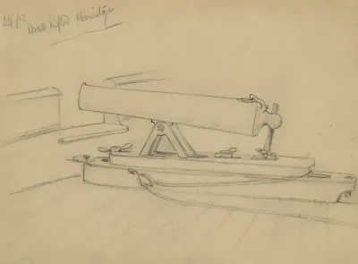 24 Pd Brass Rifled Howitzer