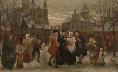 A Baptism In Flanders In The 18th Century Study