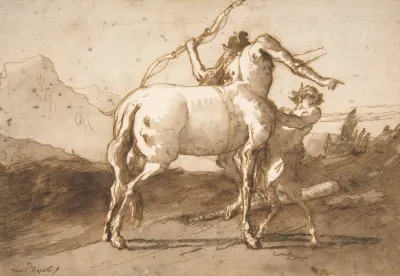 A Centaur And A Satyr