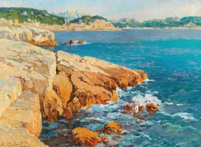 A Coastal Landscape In The South Of France