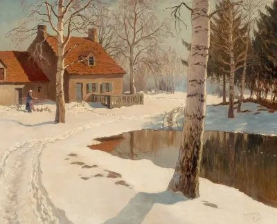 A Cottage In The Snow
