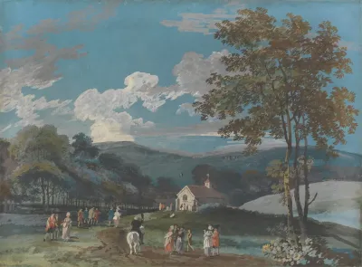 A Country Church Amongst Hills
