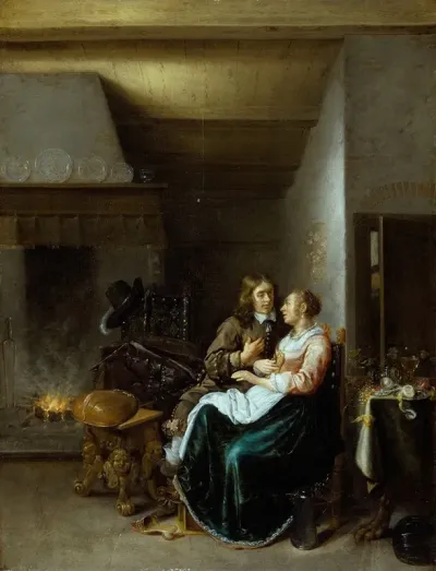 A Couple In An Interior