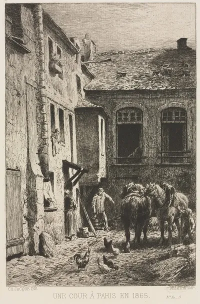 A Courtyard In Paris