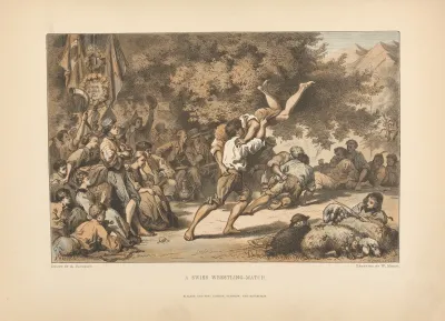 A bachelin A swiss wrestling Match