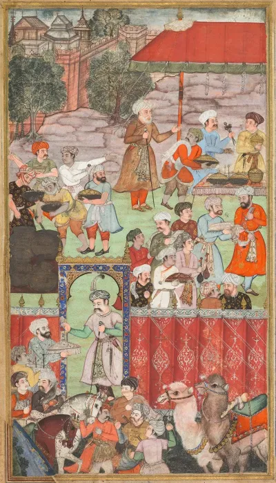A Feast For Babur Hosted By His Half Brother Jahangir Mirza In Ghazni In May 1505