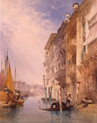 A Gondola On The Grand Canal Venice 2