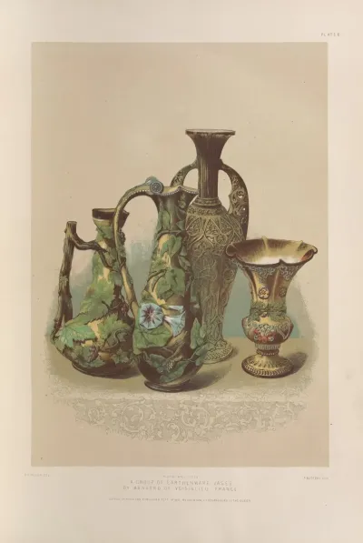 A Group Of Earthenware Vases