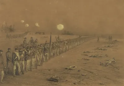 A Halt In The Line Of March