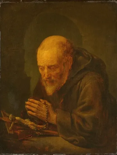 A Hermit In Prayer