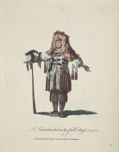 A Kamtchadal In His Full Dress In 1768 Kamtchadal Dans Son Habit De Ceremonie