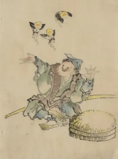 A Man Sitting On The Ground