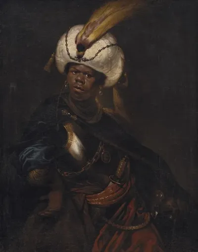 A Man Wearing A Turban And Armour