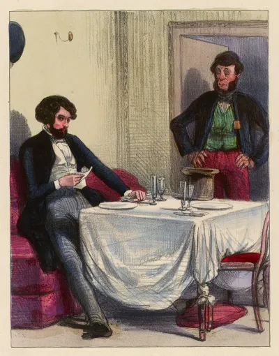A Monsieur Anatole Qui Attends Dans Un Cabinet De La Poissonnerie
