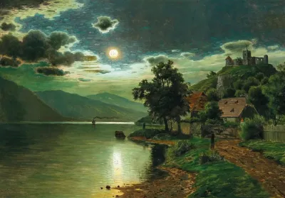A Moonlit Night On A Lake 2