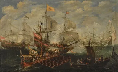 A Naval Battle Between Turks And Christians 3