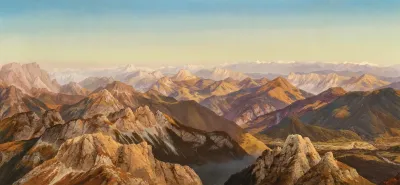 A Panorama From The Mangart In The Julian Alps 1