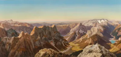 A Panorama From The Mangart In The Julian Alps 2