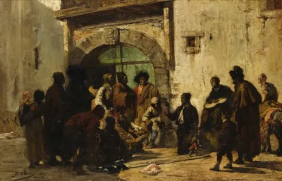A Puppetshow On A Spanish Street
