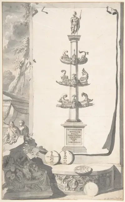 A Reconstruction Of The Base Of The Column Rostrata