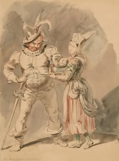 A Scene From King Henry Iv Pt 2 Or Merry Wives