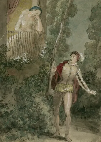 A Scene From Romeo And Juliet The Balcony Scene 2