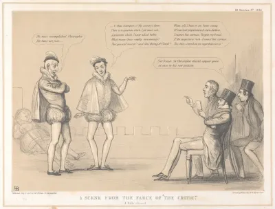 A Scene From The Farce Of The Critic A Little Altered