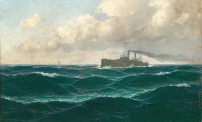 A Seascape With Cruiser