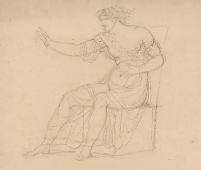 A Seated Classical Female Figure