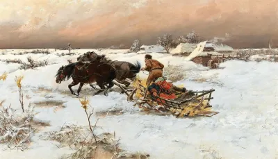A Sleigh Ride In Winter