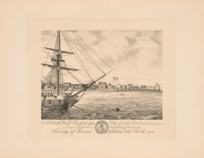A South West Prospect Of The City Of New York 1806