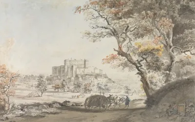 A Southeast View Of The Castle Of Grigan In Provence Near Dauphine