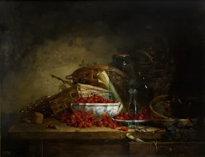 A Still Life With Cherries