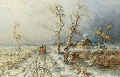 A Storm In A Snow Landscape 2