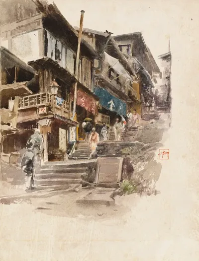 A Street In Ikao Japan Ii