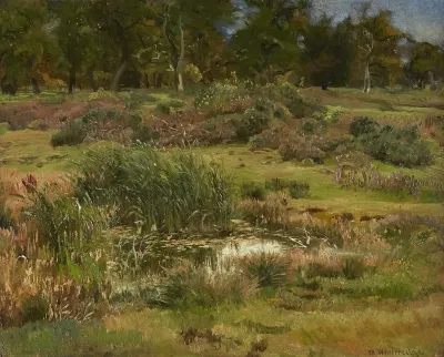 A Study Made In The Sheep Pasture At Namen
