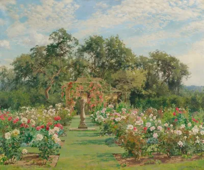 A Sundial In A Rose Garden