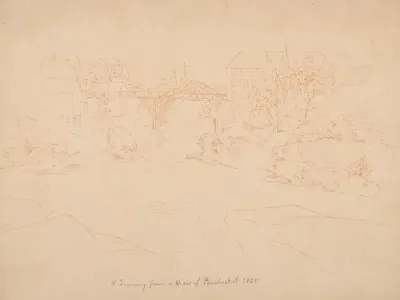A Tracing Of A View Of Pawtucket