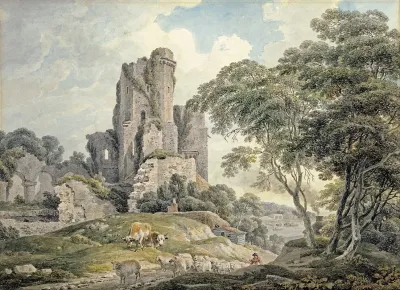 A View Of A Ruined Castle